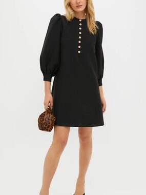 Tuckernuck POMANDER PLACE Black Crepe Samantha Dress